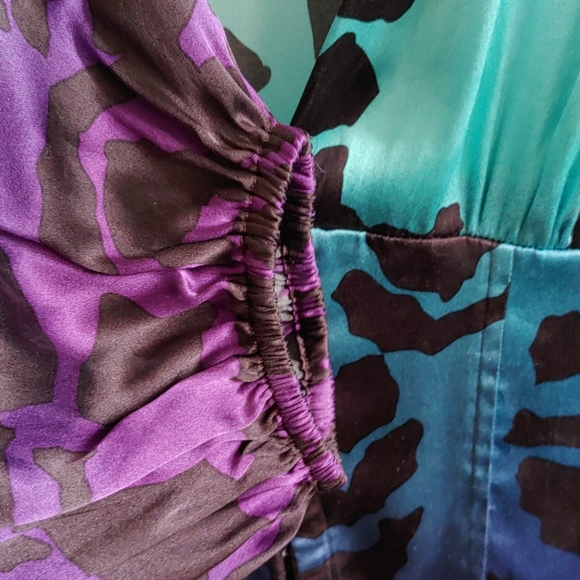 Women's Marciano Silk Corset Blouse Top - Picture 5 of 7